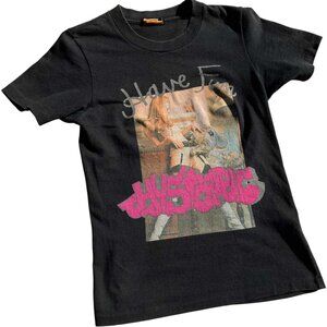 Vintage HYSTERIC GLAMOUR Black Graphic Tee T-Shirt Size S